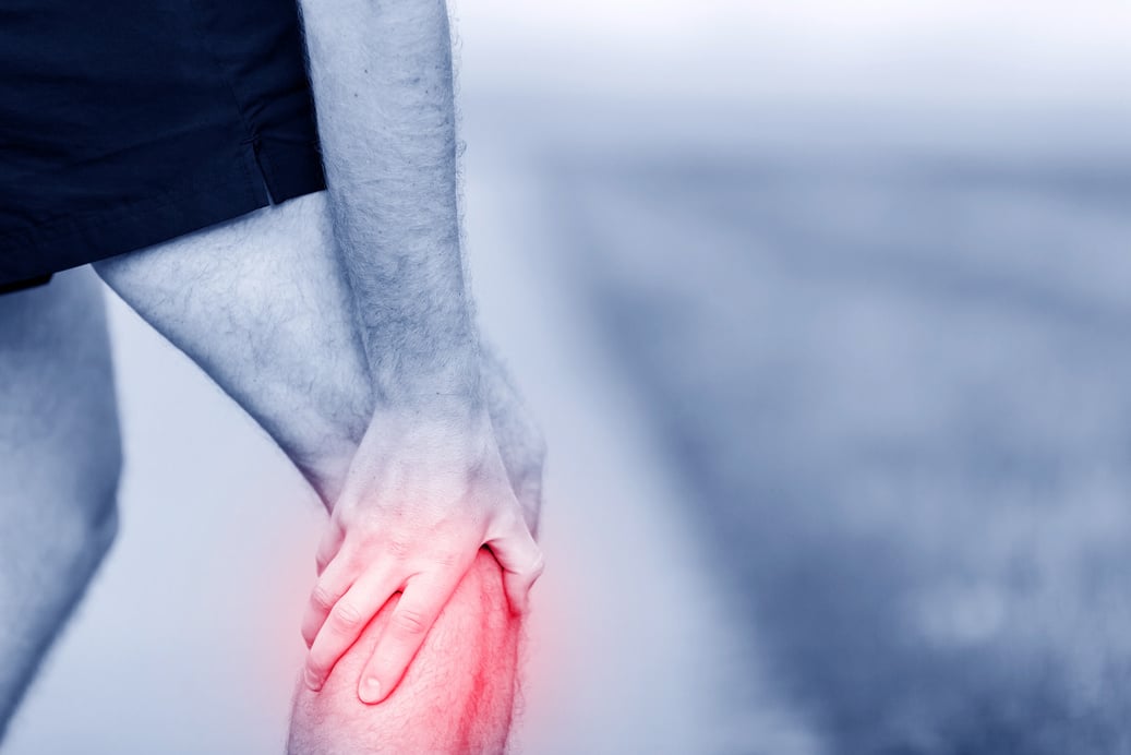 Running injury, calf or knee pain